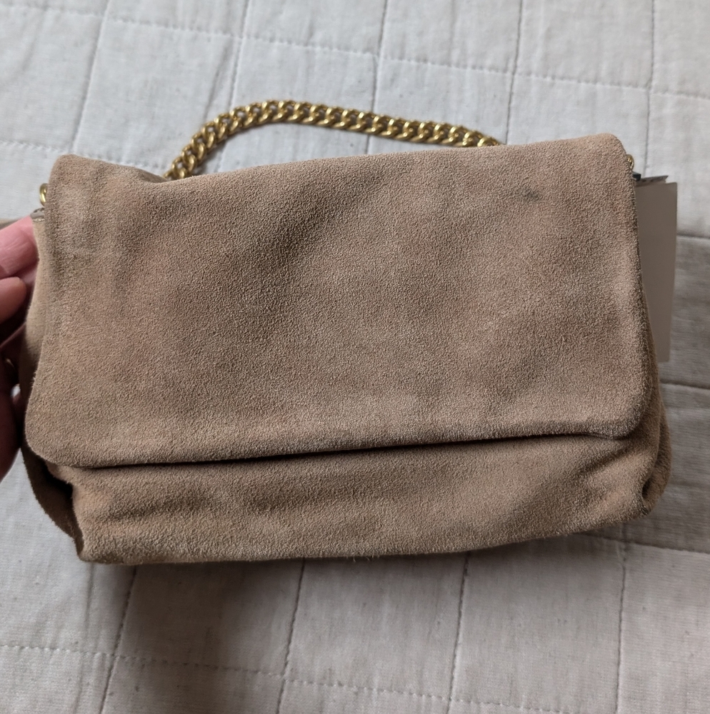 Mango suede crossbody bag